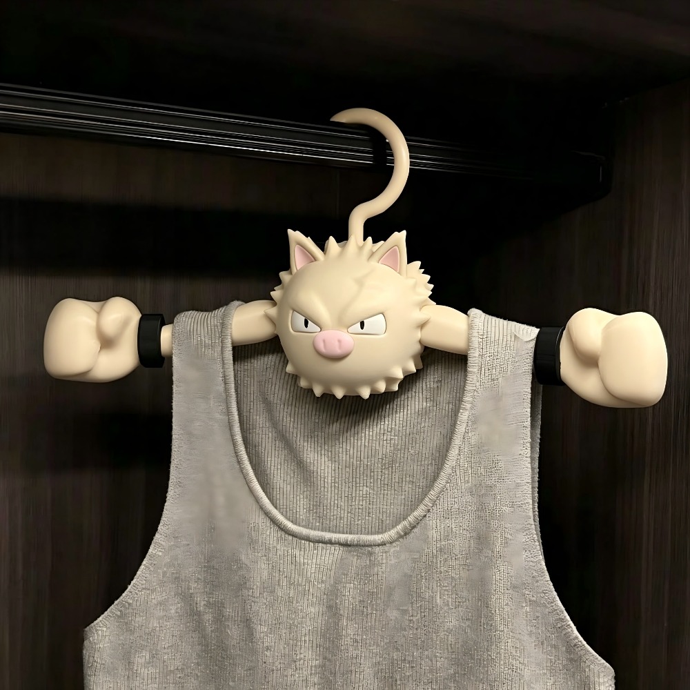 3D Printing Examples - Creative Pokemon Clothes Hanger Primeape Geodude