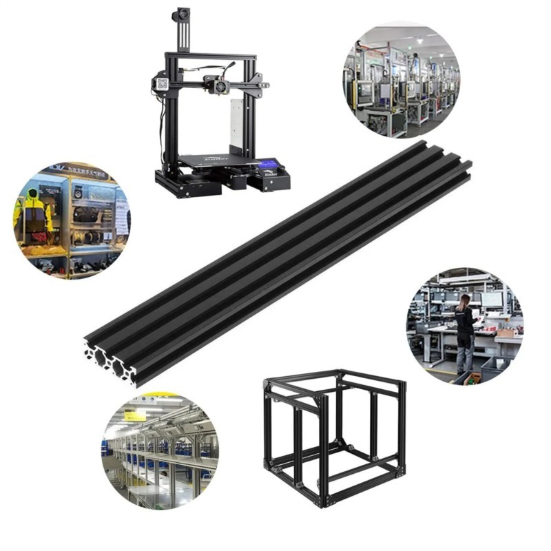 1Pcs Black Aluminum Profile 20 - V Slot Aluminum Extrusion recensione e prezzo