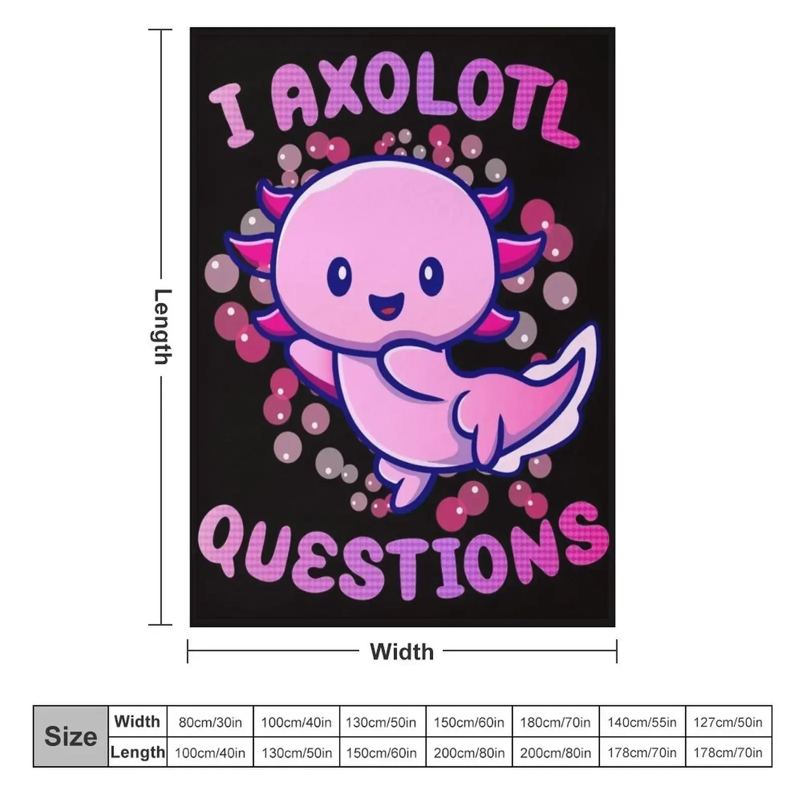 i axolotl questions Throw Blan - 3D Printing Question recensione e prezzo