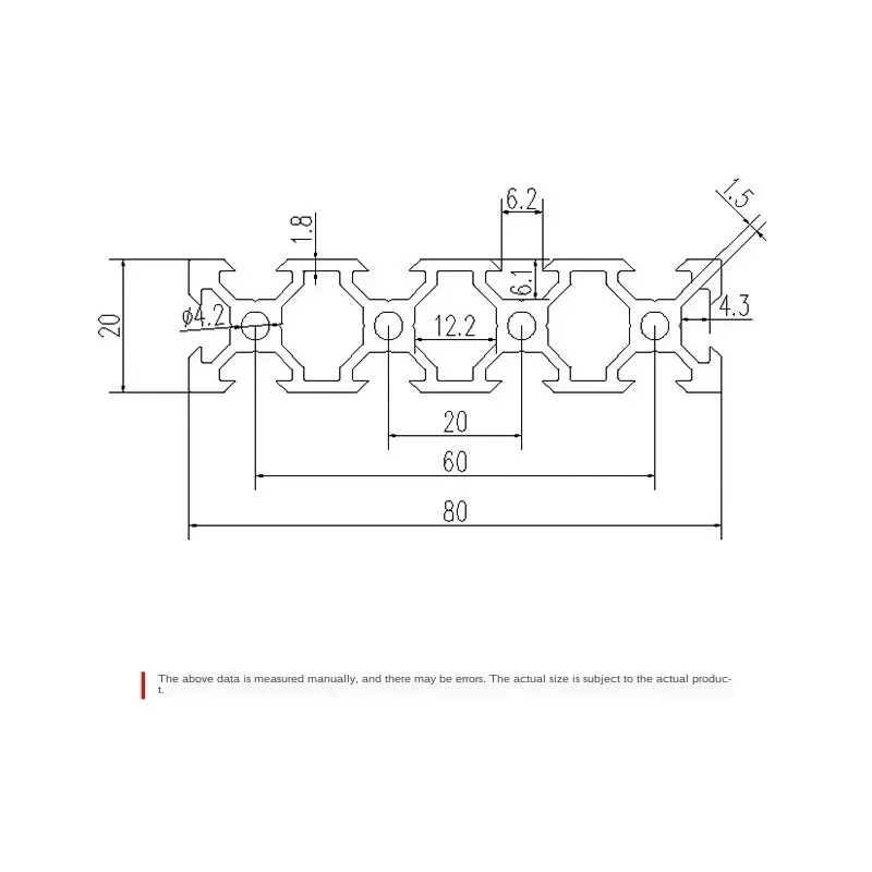 Aluminum Profile Frame 2080 V- - V Slot Aluminum Extrusion recensione e prezzo