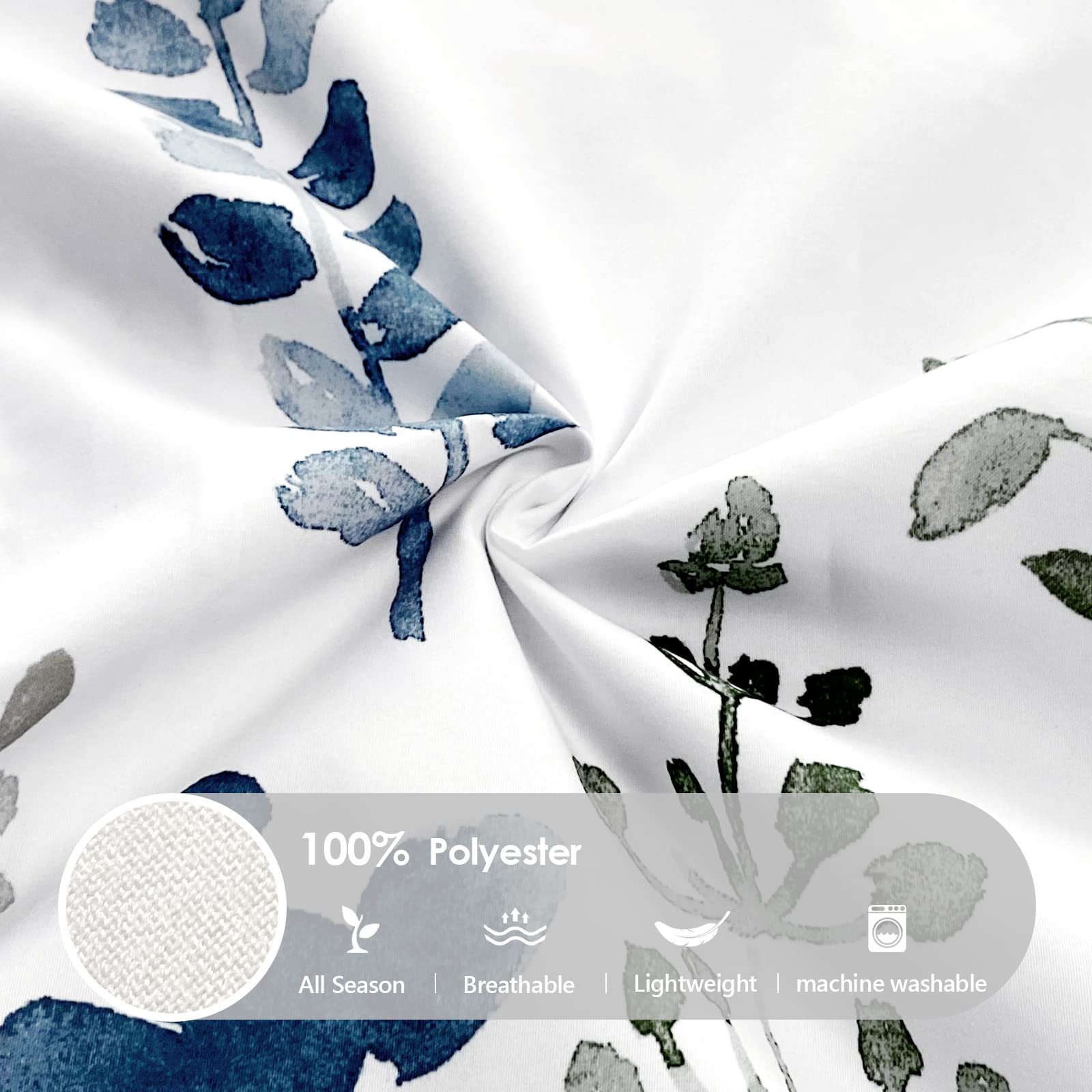 White Floral Three Piece Duvet - 3D Printing Examples recensione e prezzo