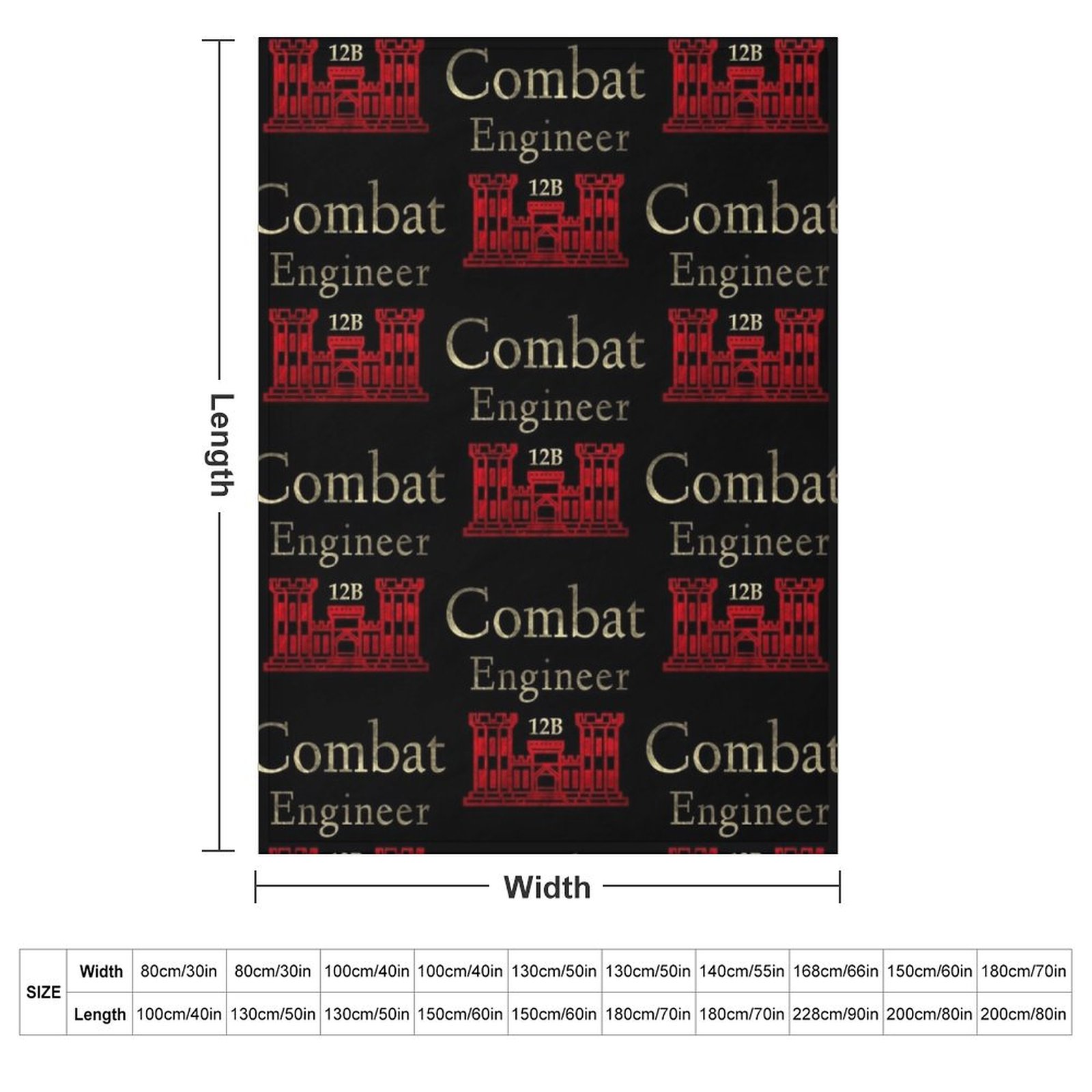 Army Combat Engineer Throw Bla - 3D Printing Engineer recensione e prezzo