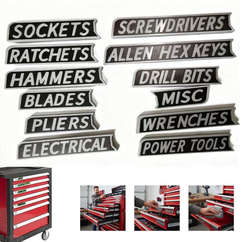 12 Pack Magnetic Toolbox Label - 3D Printing Quotes recensione e prezzo