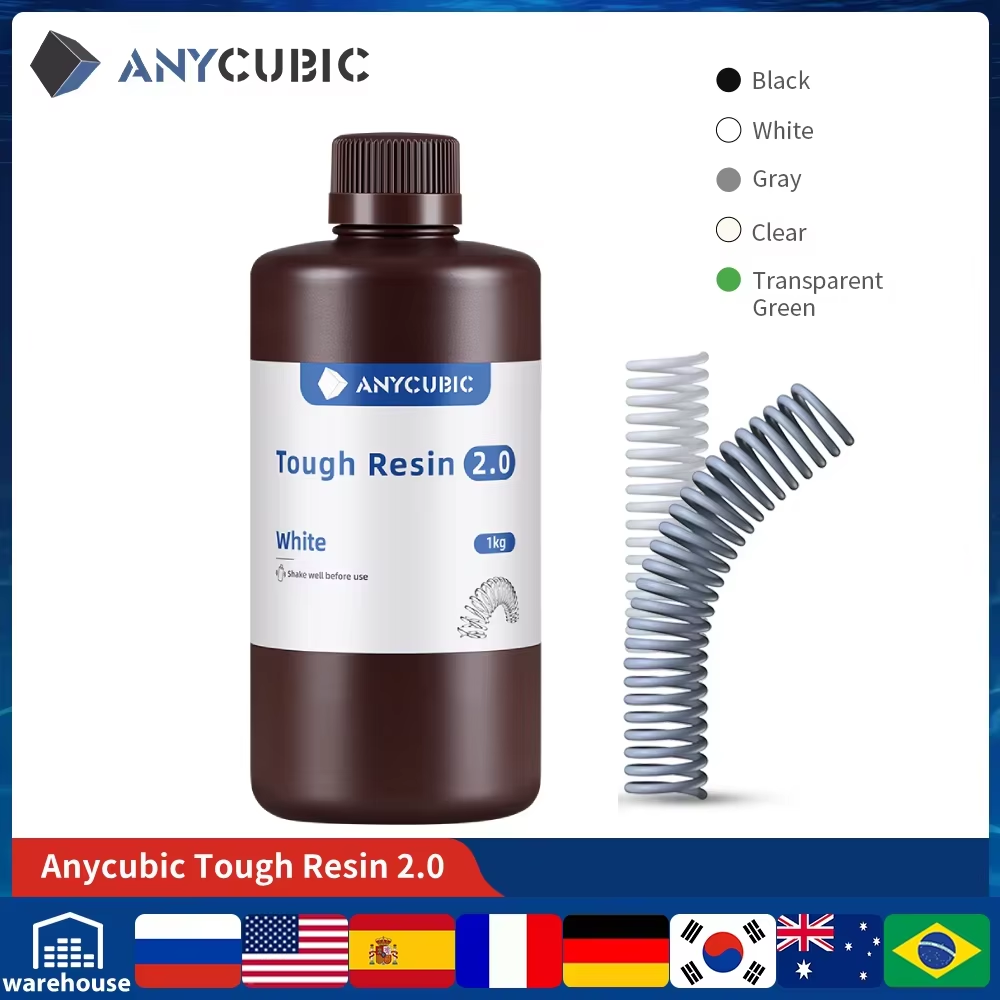 ANYCUBIC Flexible Tough Resin  - 3D Printing Uv Resin recensione e prezzo