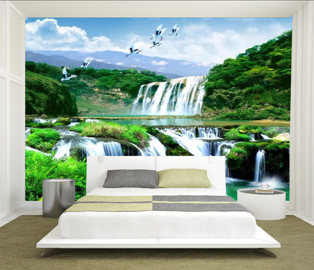 Custom Waterfall Mural 3D Self - 3D Printing Heat Resistant Material recensione e prezzo