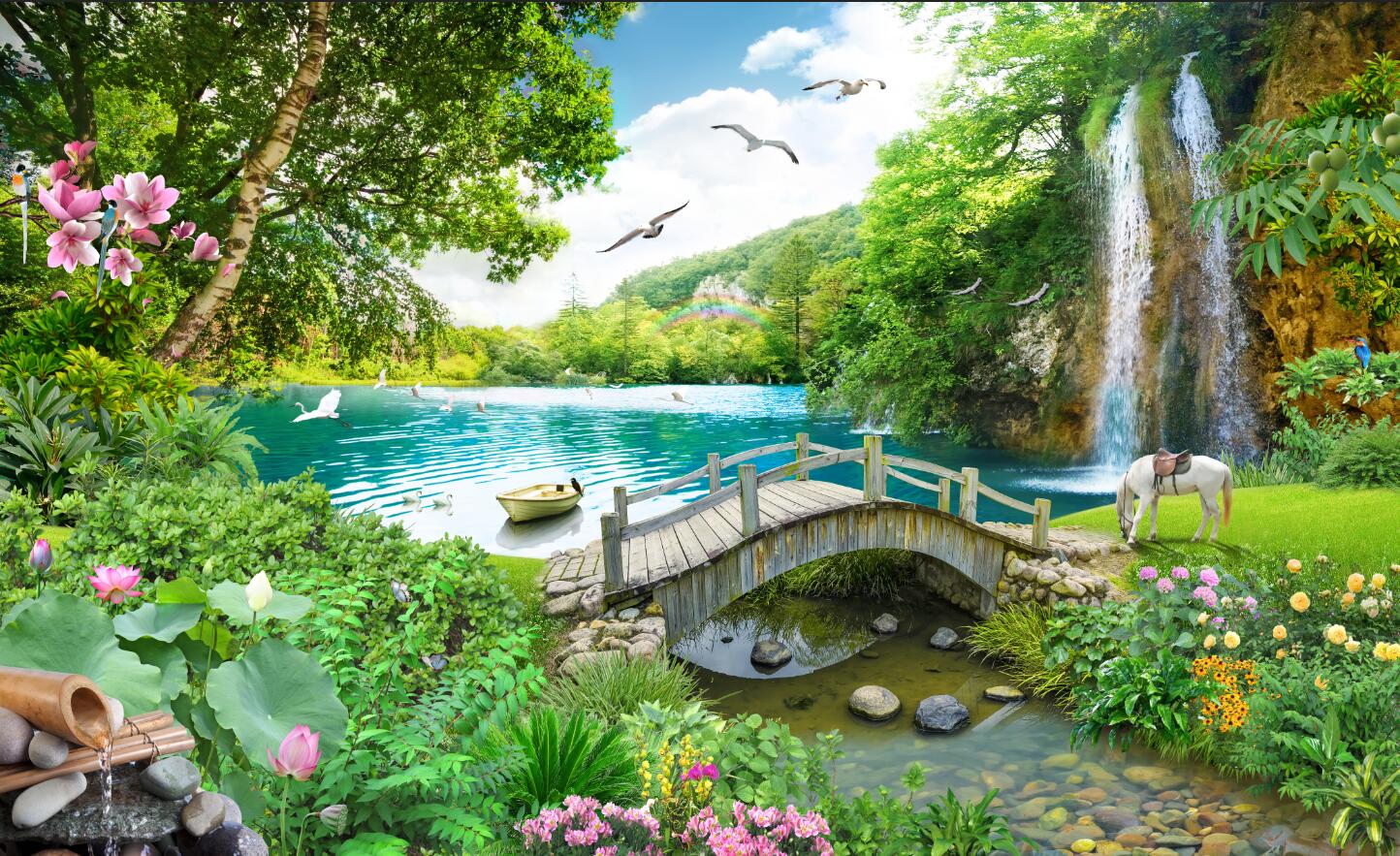 Custom Waterfall Mural 3D Self - 3D Printing Heat Resistant Material recensione e prezzo