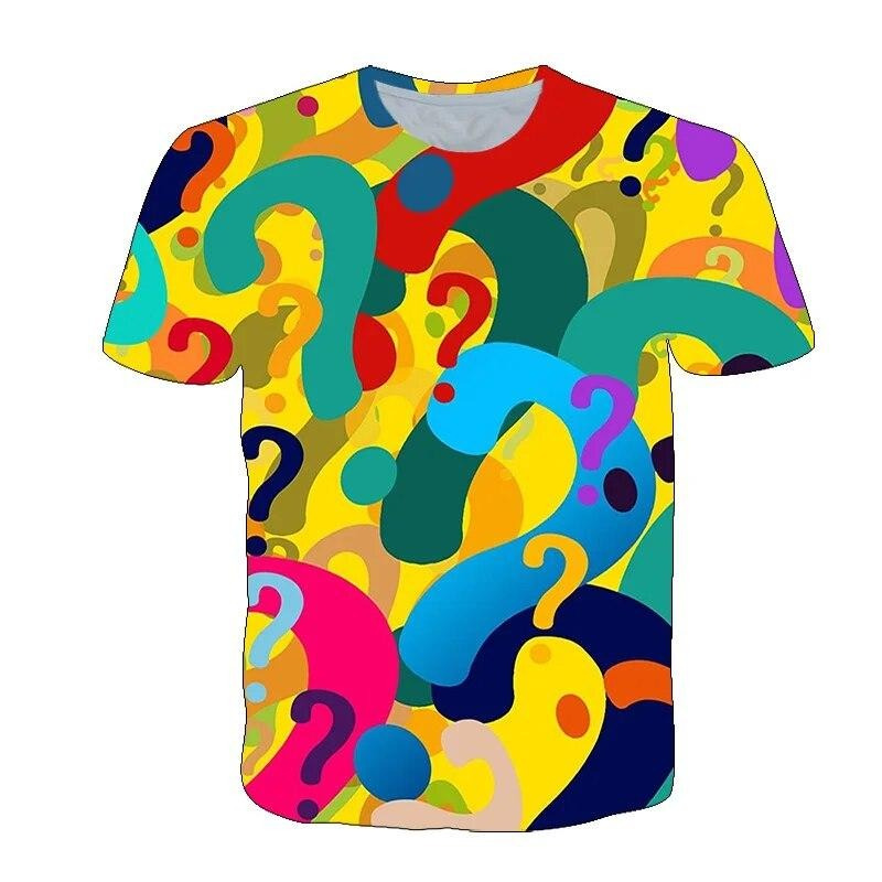 Fun Question Mark T Shirt For  - 3D Printing Question recensione e prezzo