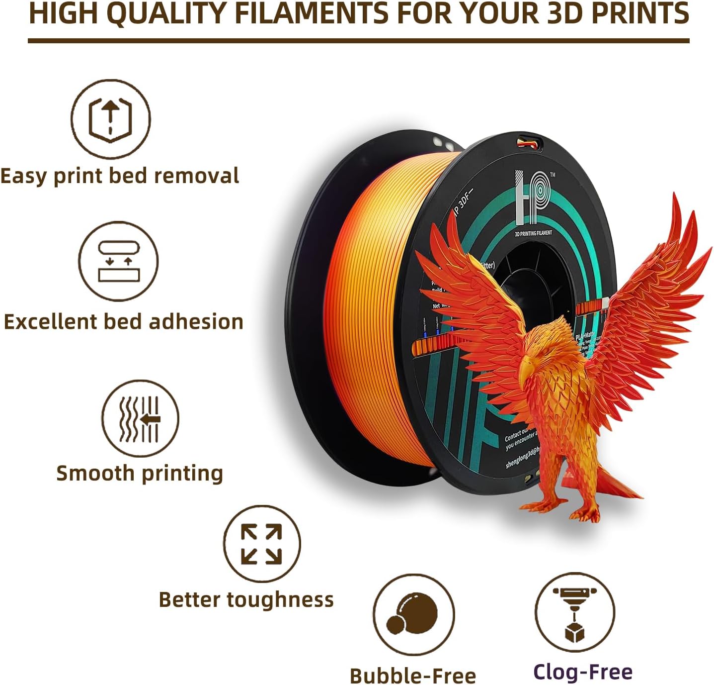 3D Printer Filament,HP3DF PLA  - 3D Printing Uv Resin recensione e prezzo