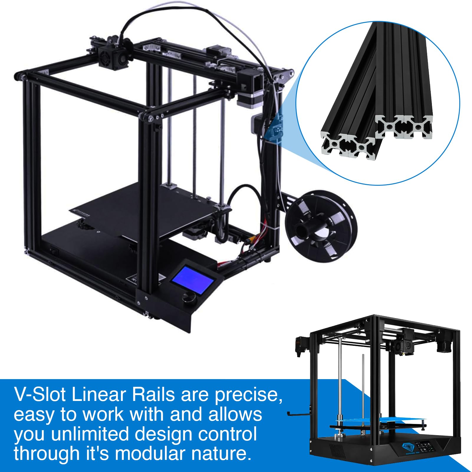 2PCS 2020 V-slot Aluminum Prof - V Slot Aluminum Extrusion recensione e prezzo