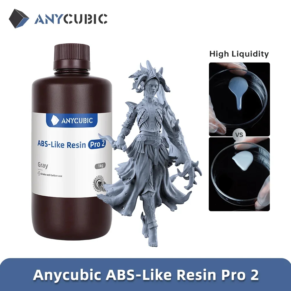 New 2 pieces/lot ANYCUBIC ABS  - 3D Printing Uv Resin recensione e prezzo