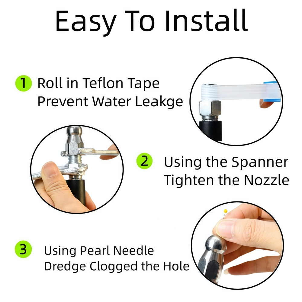 5~50m Pressure Washer Sewer Je - Nozzle Cleaning Kit recensione e prezzo