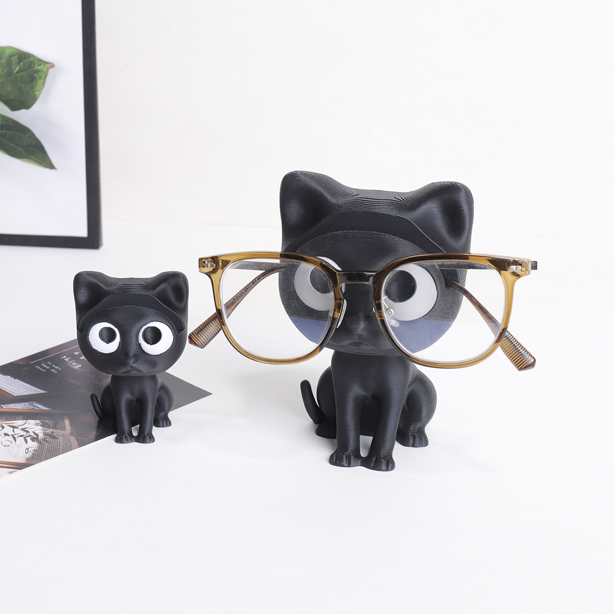 Cute 3D Printed Black Cat Glas - 3D Printing Glasses Frames recensione e prezzo