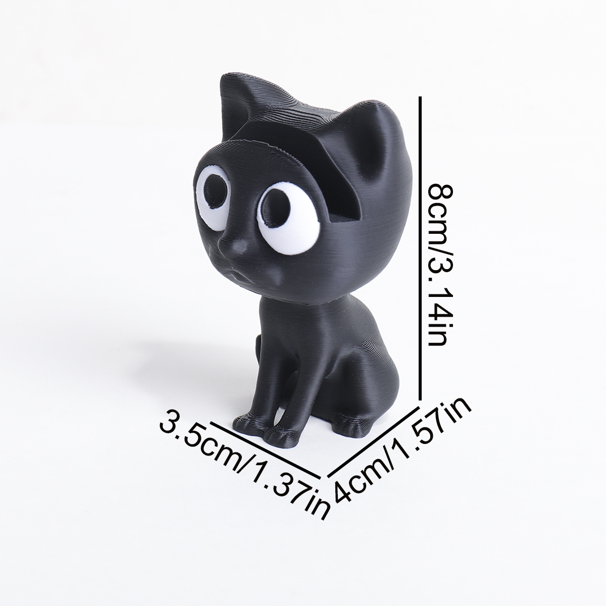 Cute 3D Printed Black Cat Glas - 3D Printing Glasses Frames recensione e prezzo