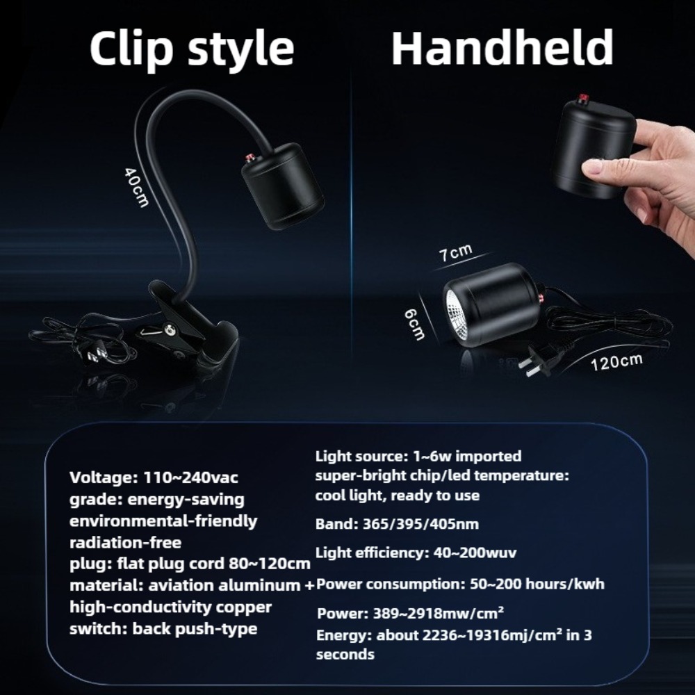 Handheld Clamp UV Curing Lamp  - 3D Printing Uv Resin recensione e prezzo