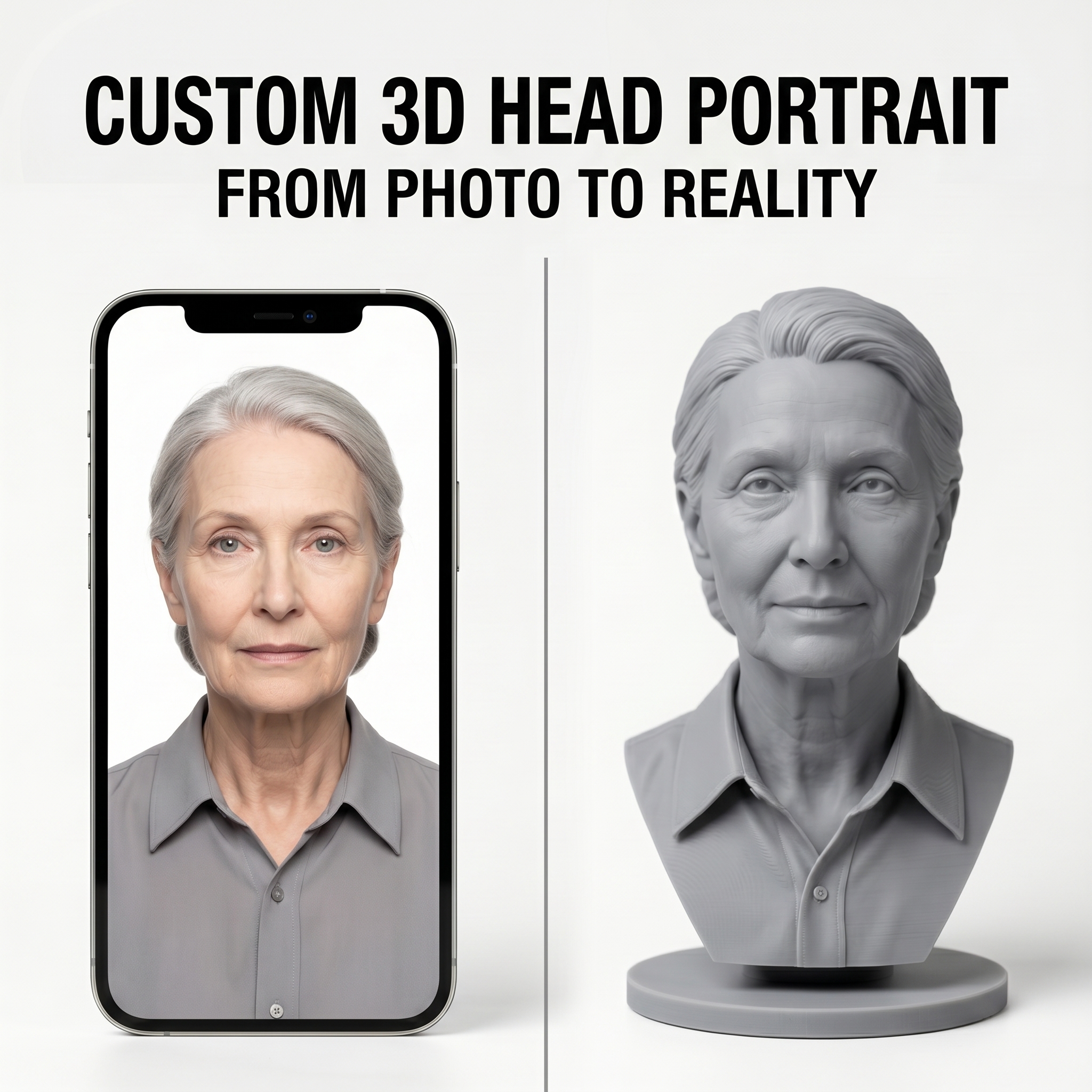 Custom 3D Bust Figurine, Perso - 3D Printing Ultem recensione e prezzo